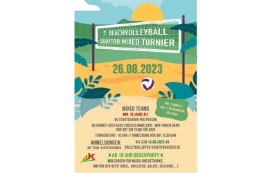 Beachvolleyball Quattro Mixed Turnier